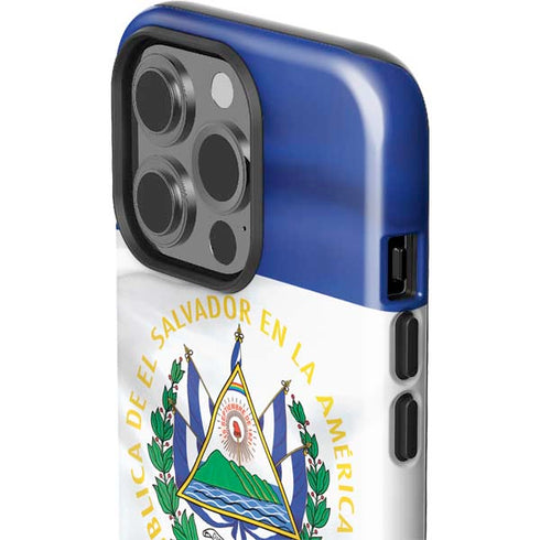 El Salvador Flag iPhone 14 Pro Impact Case